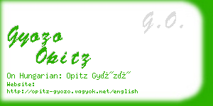 gyozo opitz business card